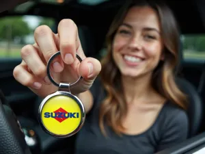 Suzuki Llavero Foto Anillo Diseño Aleación Domed